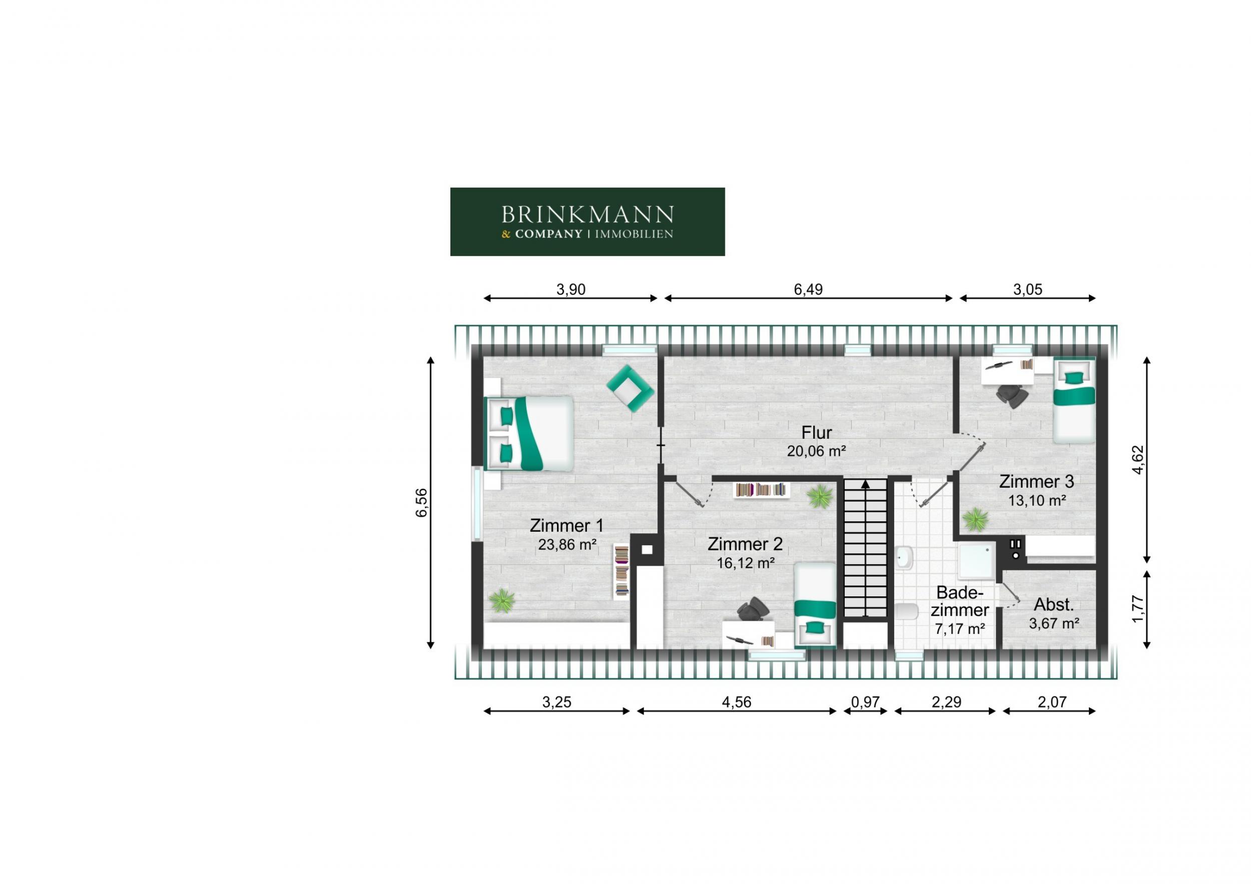 Leherheide - Modernes Einfamilienhaus in begehrter Lage - Grundriss - Erdgeschoss