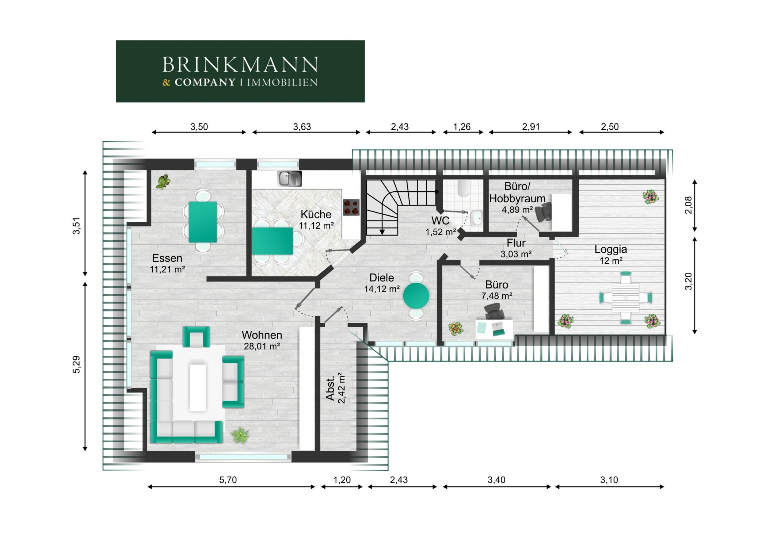 Schiffdorf - Modernisiertes Einfamilienhaus mit zusätzlichem Bauland - Grundriss DG - bearbeitet