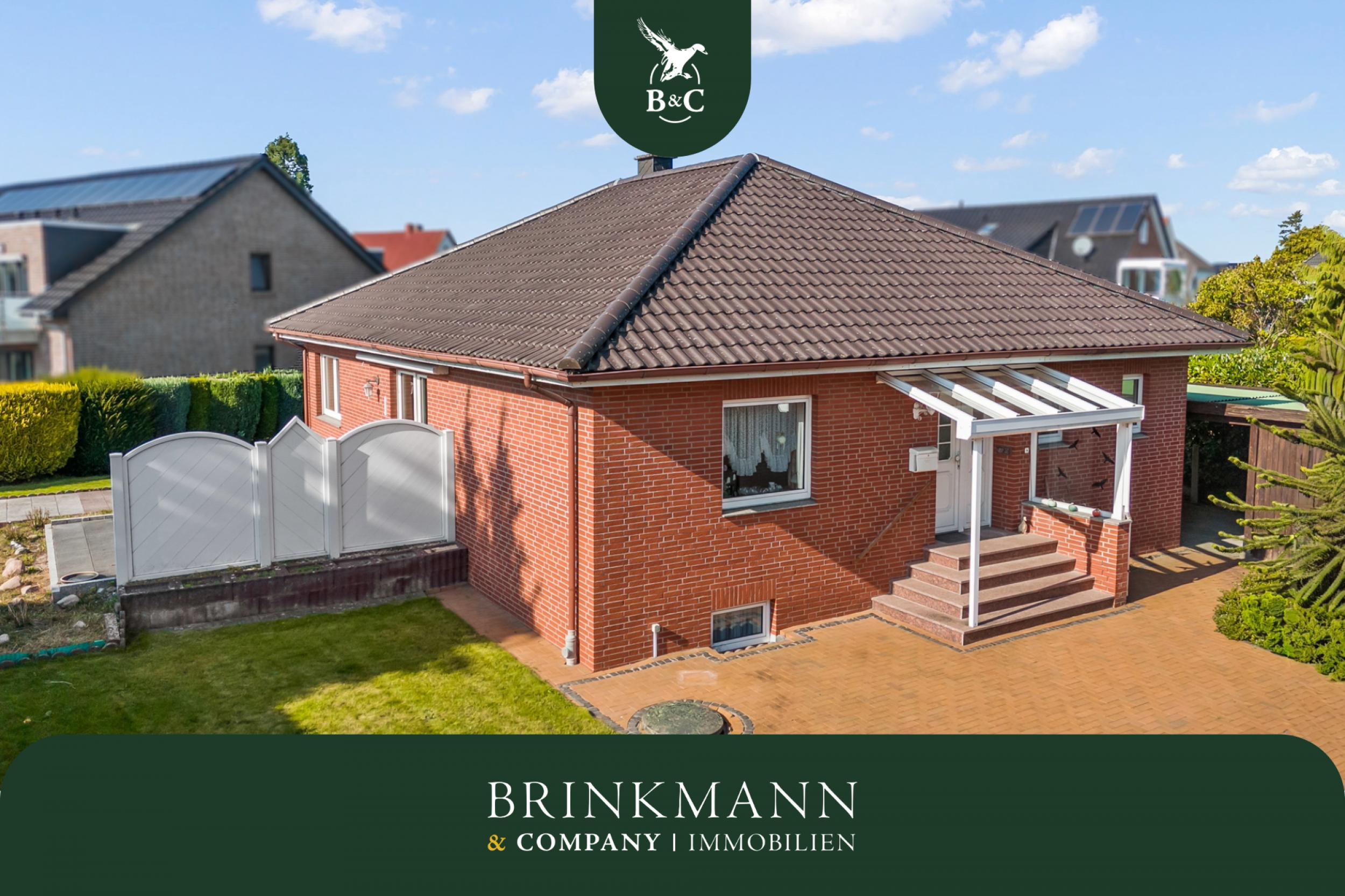 Schierholz - Solider Walmdachbungalow mit zusätzlichem Siedlungshaus - Anzeigebild