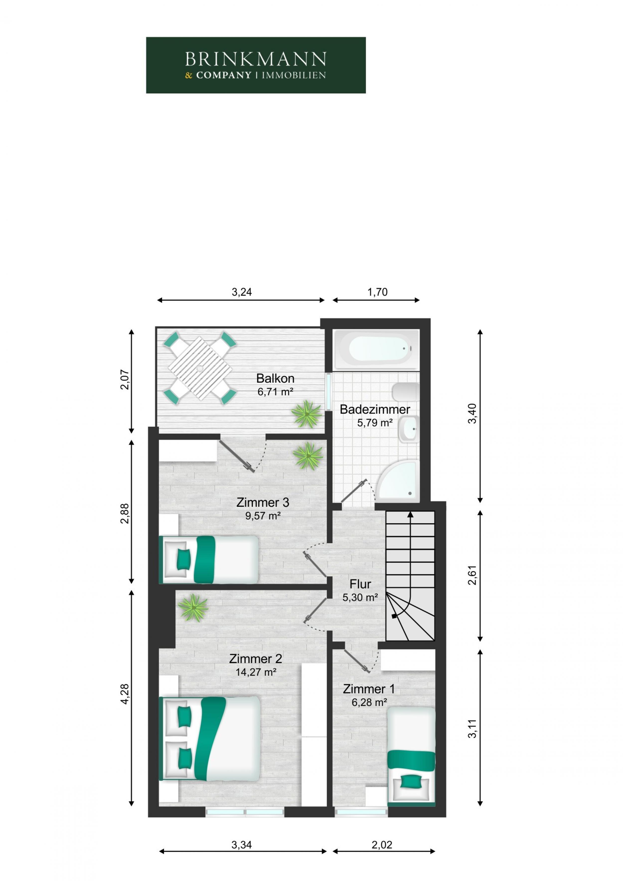 Schönebeck - Solides Reihenmittelhaus in ruhiger Lage mit viel Potenzial - Grundriss - EG