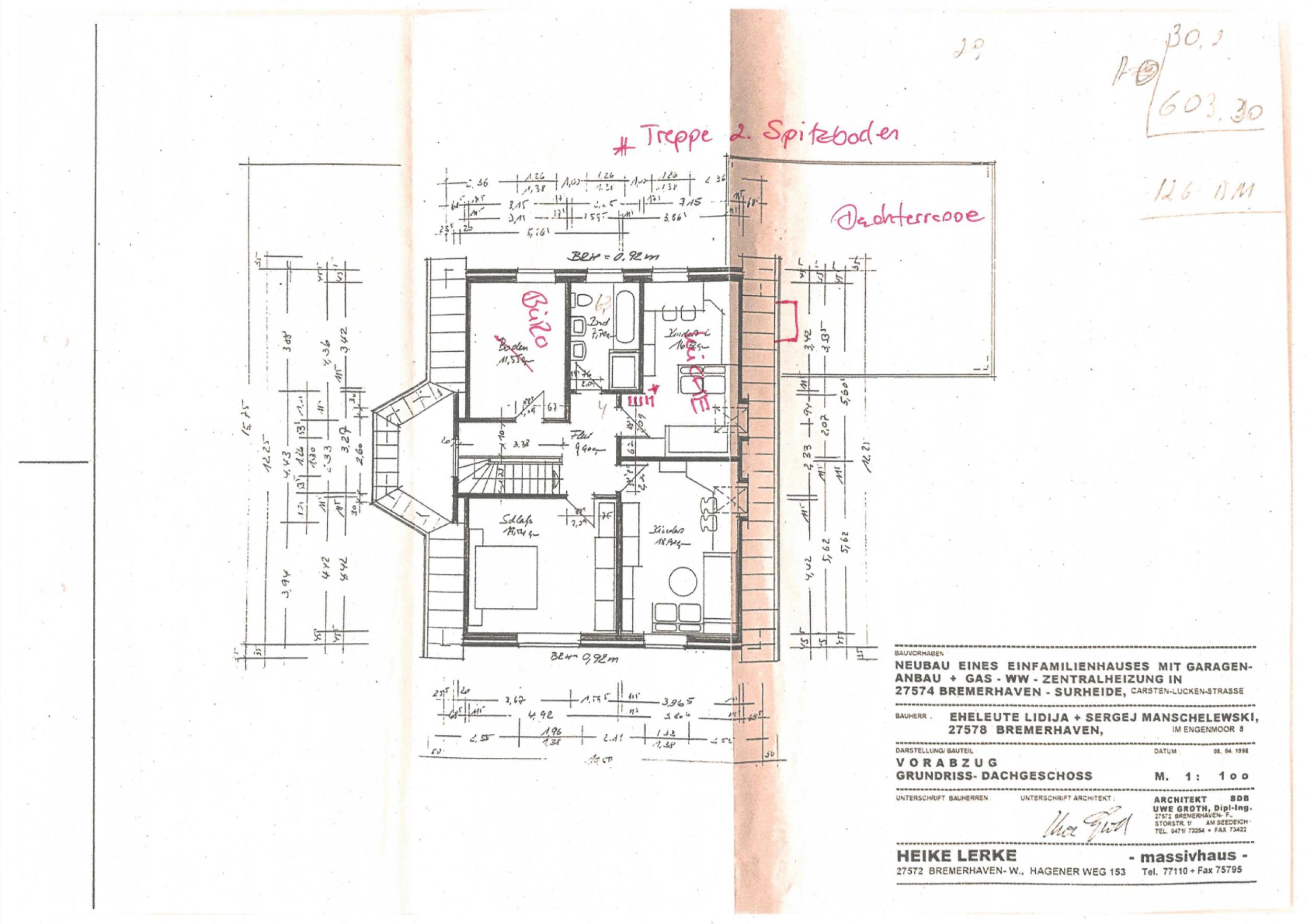 Surheide - Zweifamilienhaus als Mehrgenerationshaus oder Kapitalanlage - Grundriss_DG bearbeitet