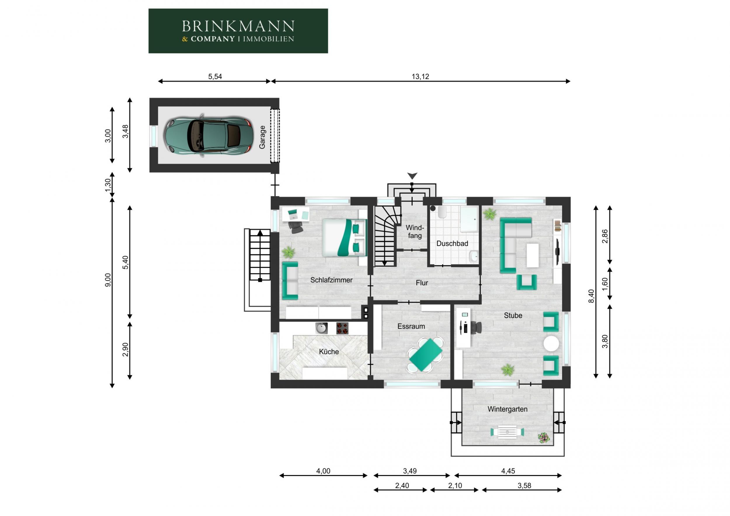 Otterndorf - Ein- bis Zweifamilienhaus in der Nähe der Elbemündung - Erdgeschoss