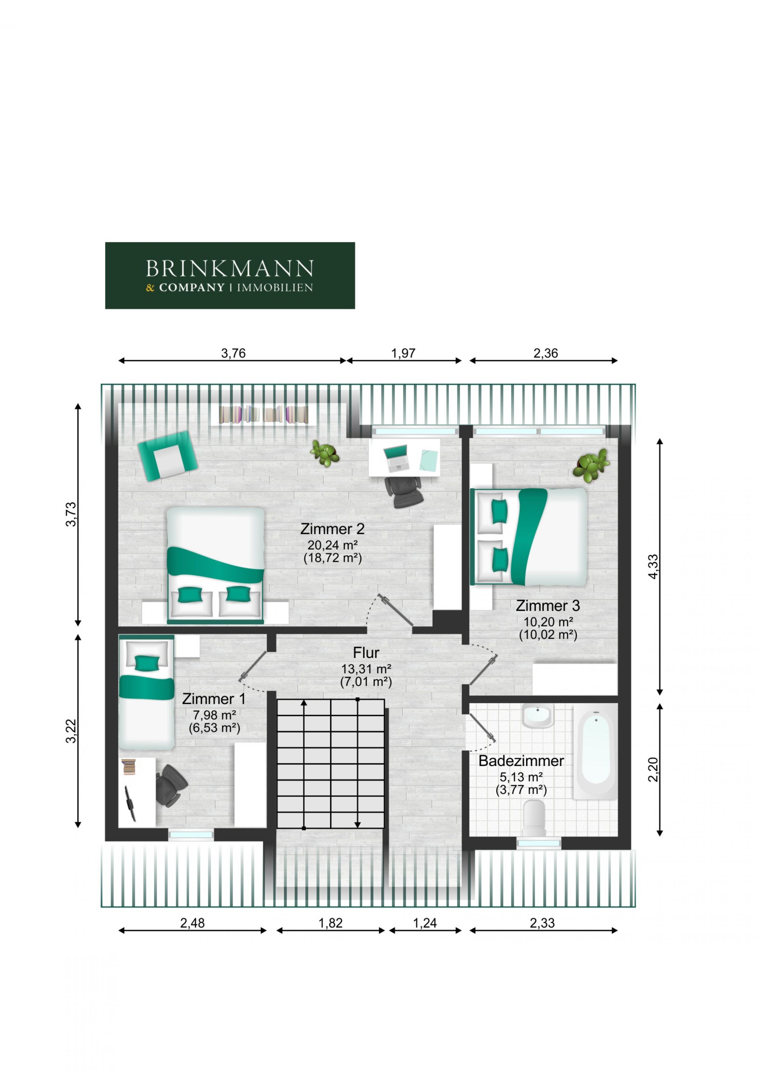 Langen - Sanierungsbedürftiges Reihenmittelhaus in beliebter ruhiger Lage - Grundriss Erdgeschoss