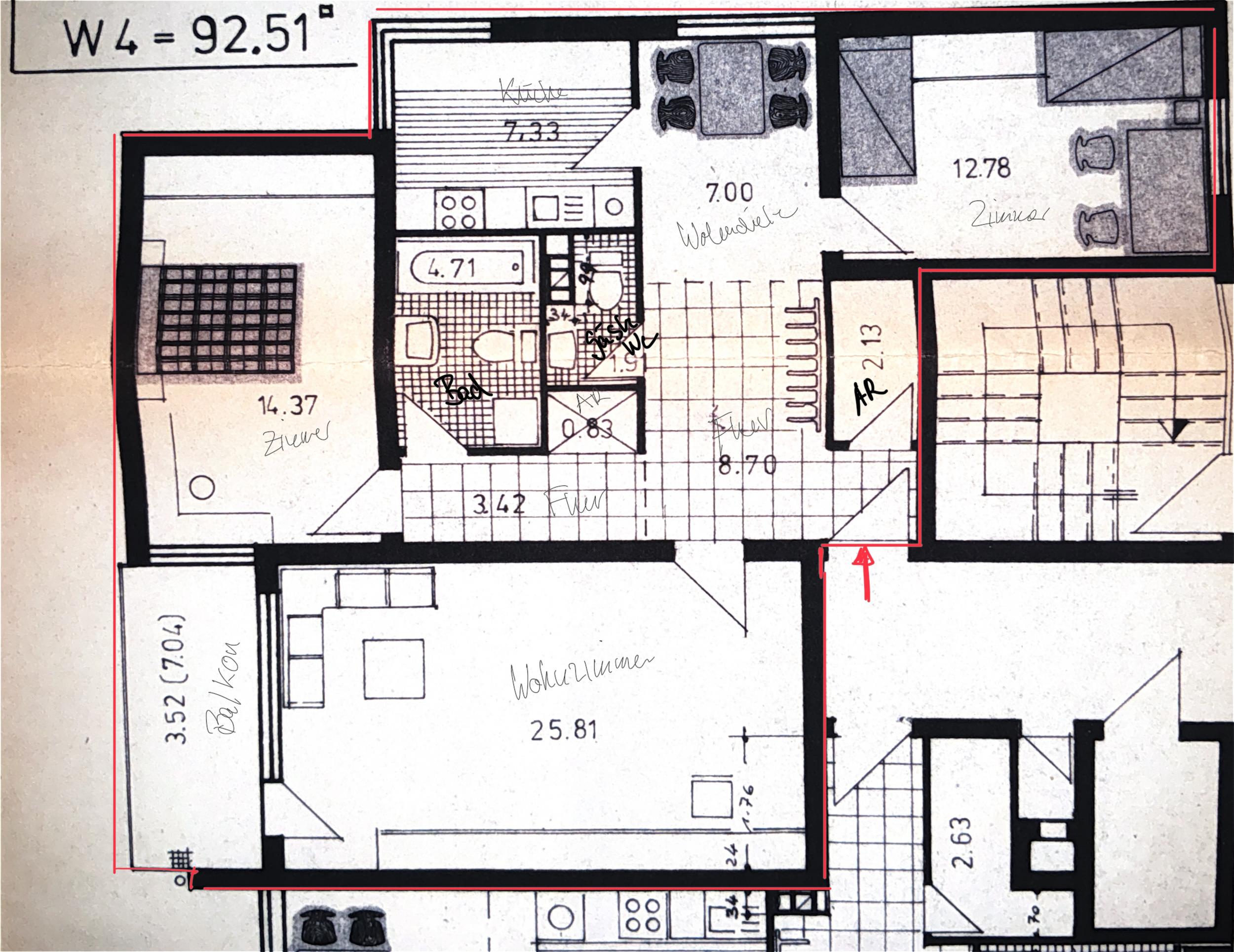 Langen - Moderne 3-Zimmerwohnung in beliebter Lage mit fantastischer Aussicht - Grundriss