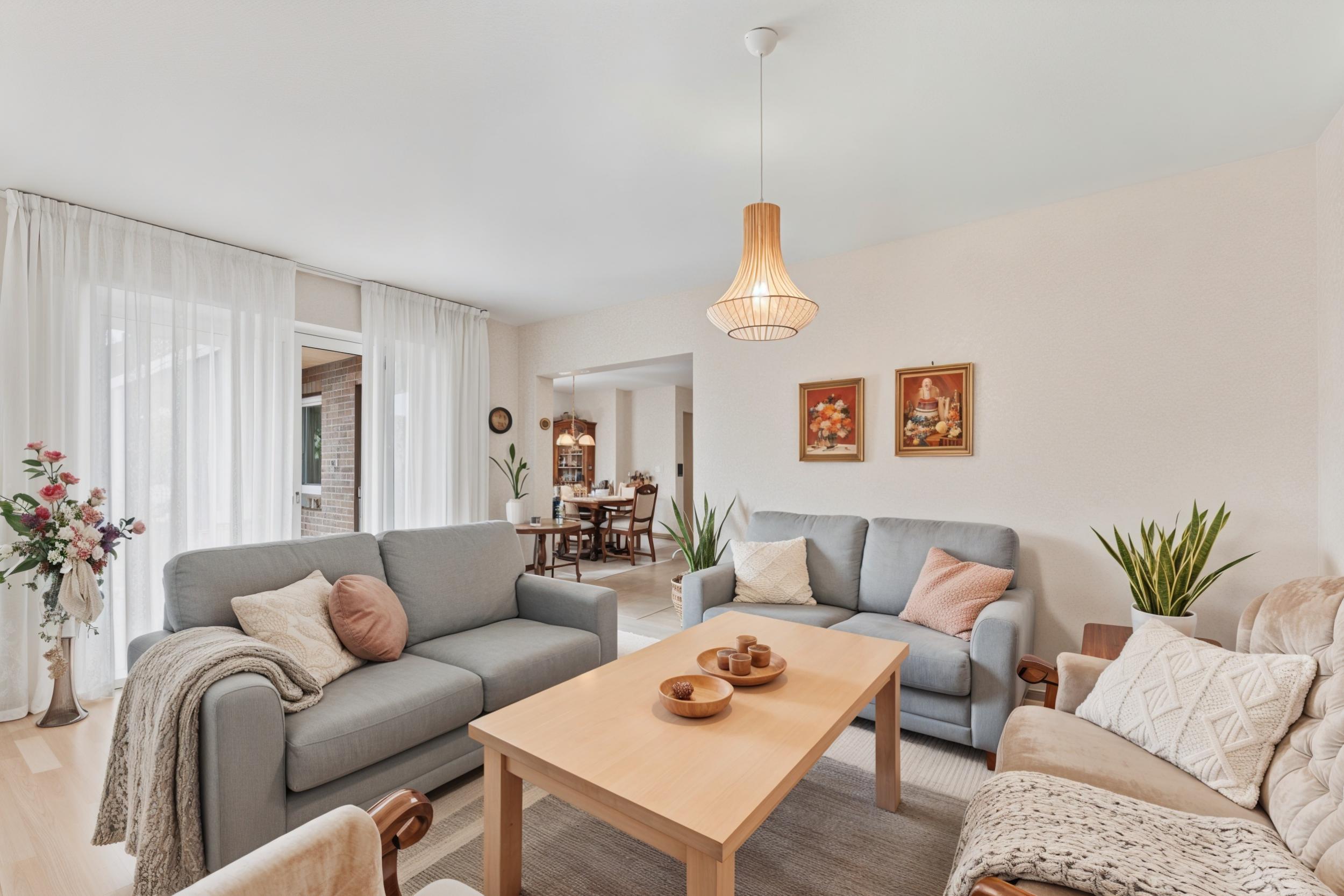 Beverstedt - Repräsentativer Winkelbungalow in ruhiger Wohnlage – ein Zuhause zum Wohlfühlen - Wohnzimmer - gestagt