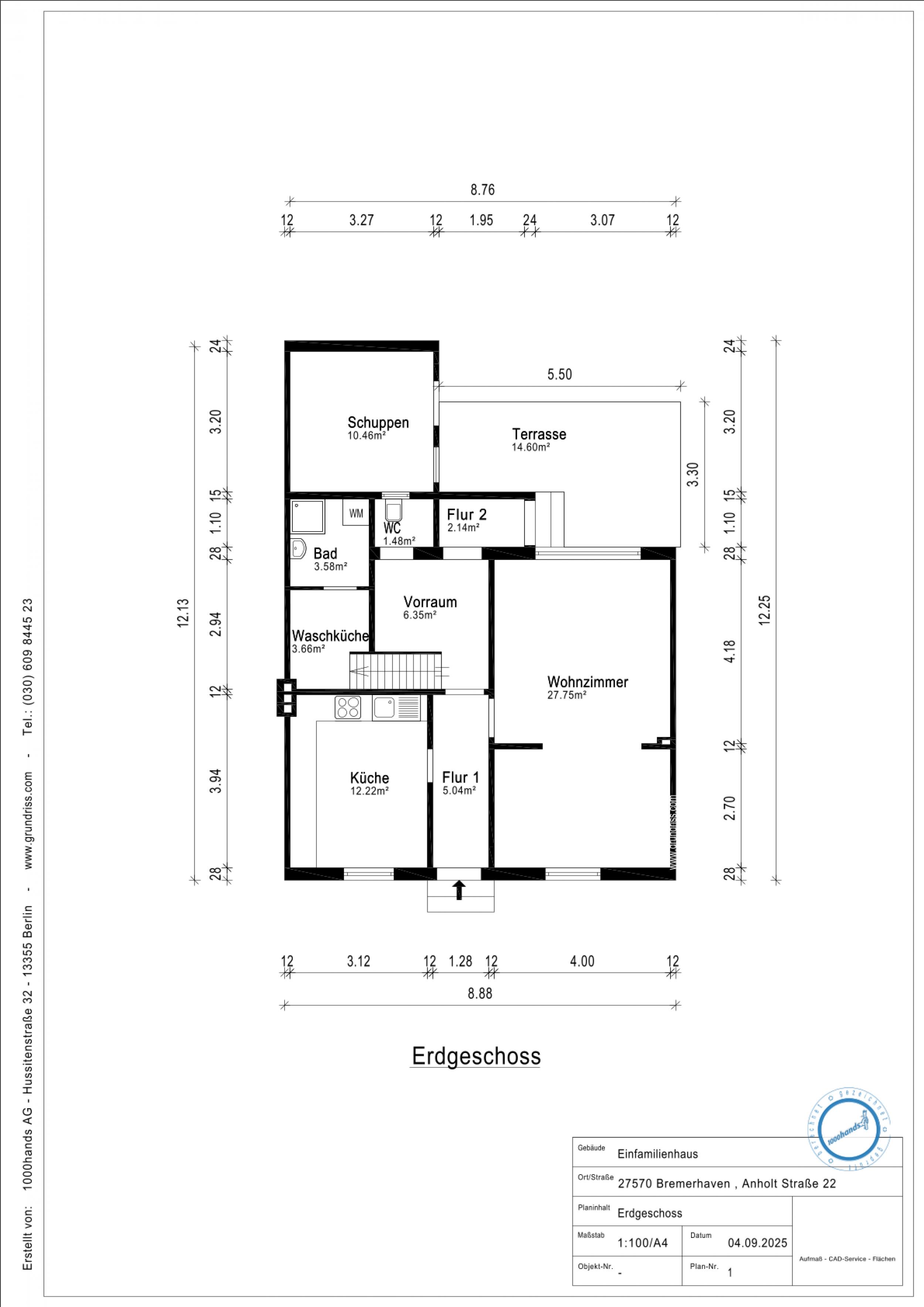 Geestemünde - Modernisiertes Reihenmittelhaus in ruhiger Lage - Kopie von Anholtstr22_U_GR-EG-final