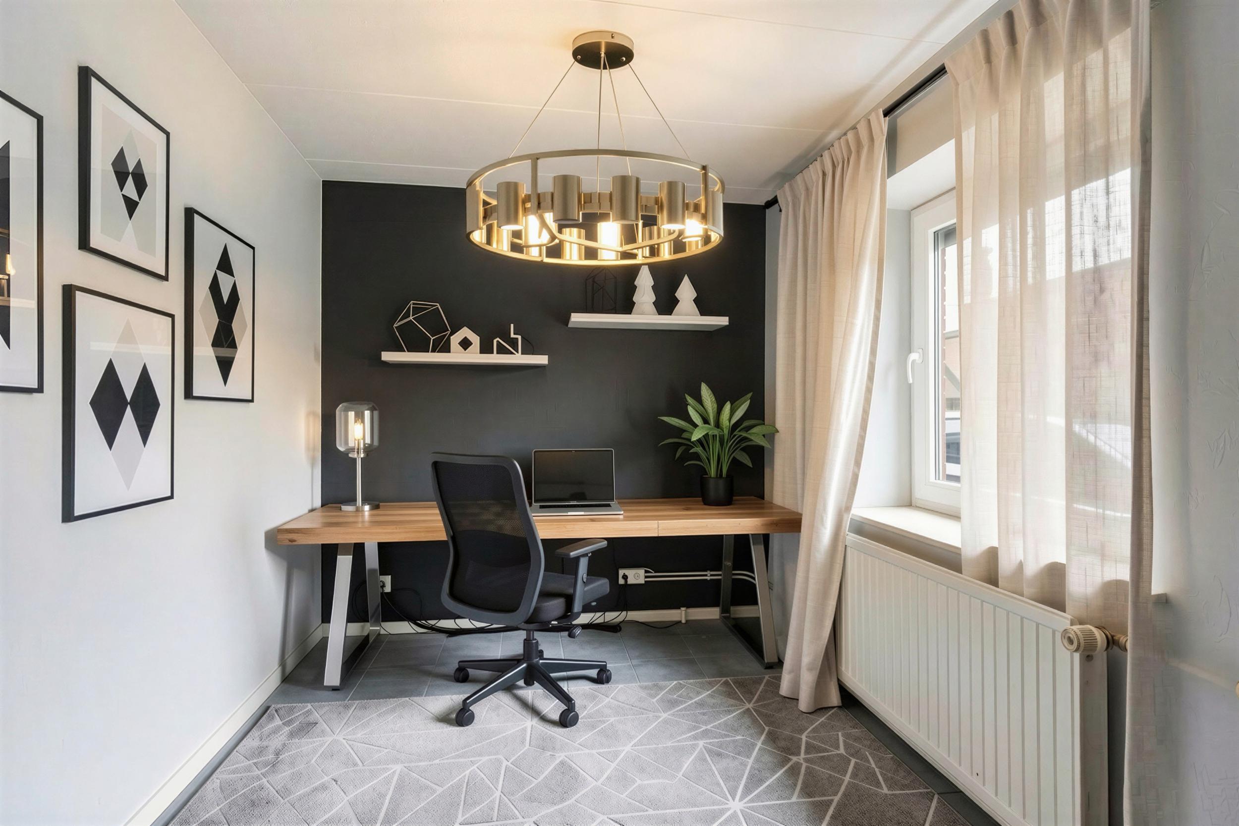 Surheide - Charmante Doppelhaushälfte mit Nebengelass und großem Grundstück - Büro/Gästezimmer - (KI generiert)