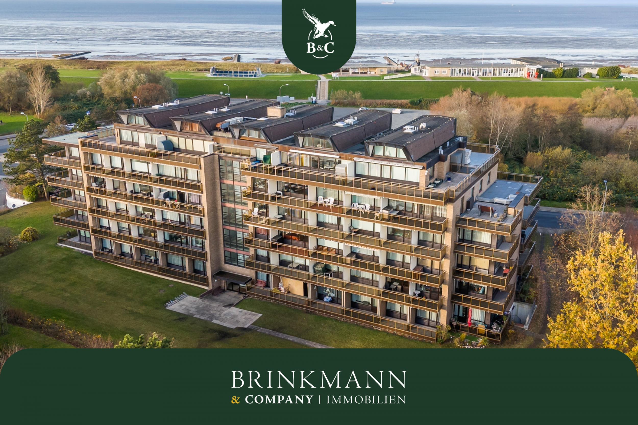 Döse - Renditestarke Ferienwohnung direkt am Nordseestrand - Frontansicht