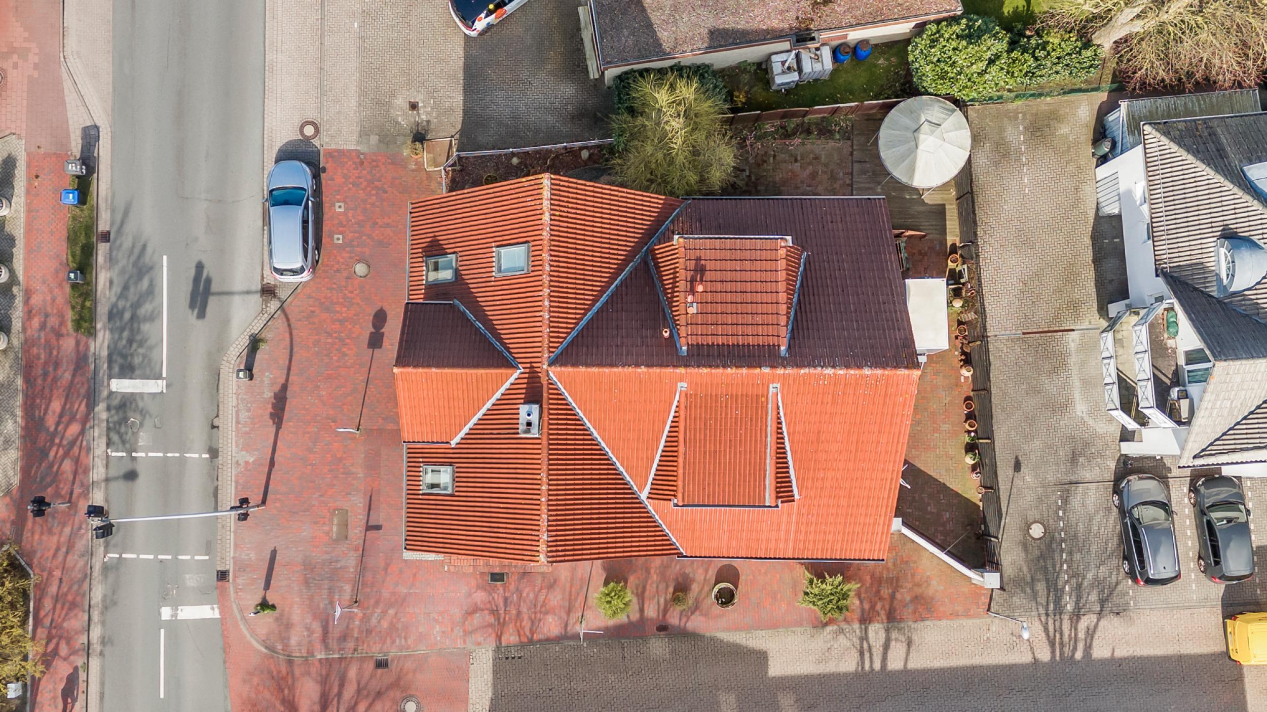 Loxstedt - Lichtdurchflutete 3-Zimmer-Maisonettewohnung im Ortszentrum - Draufsicht