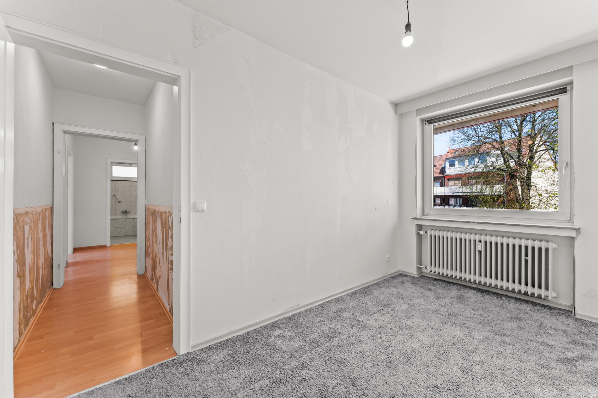 Klushof - Solide 3-Zimmereigentumswohnung in zentraler Lage - Kinderzimmer/Büro