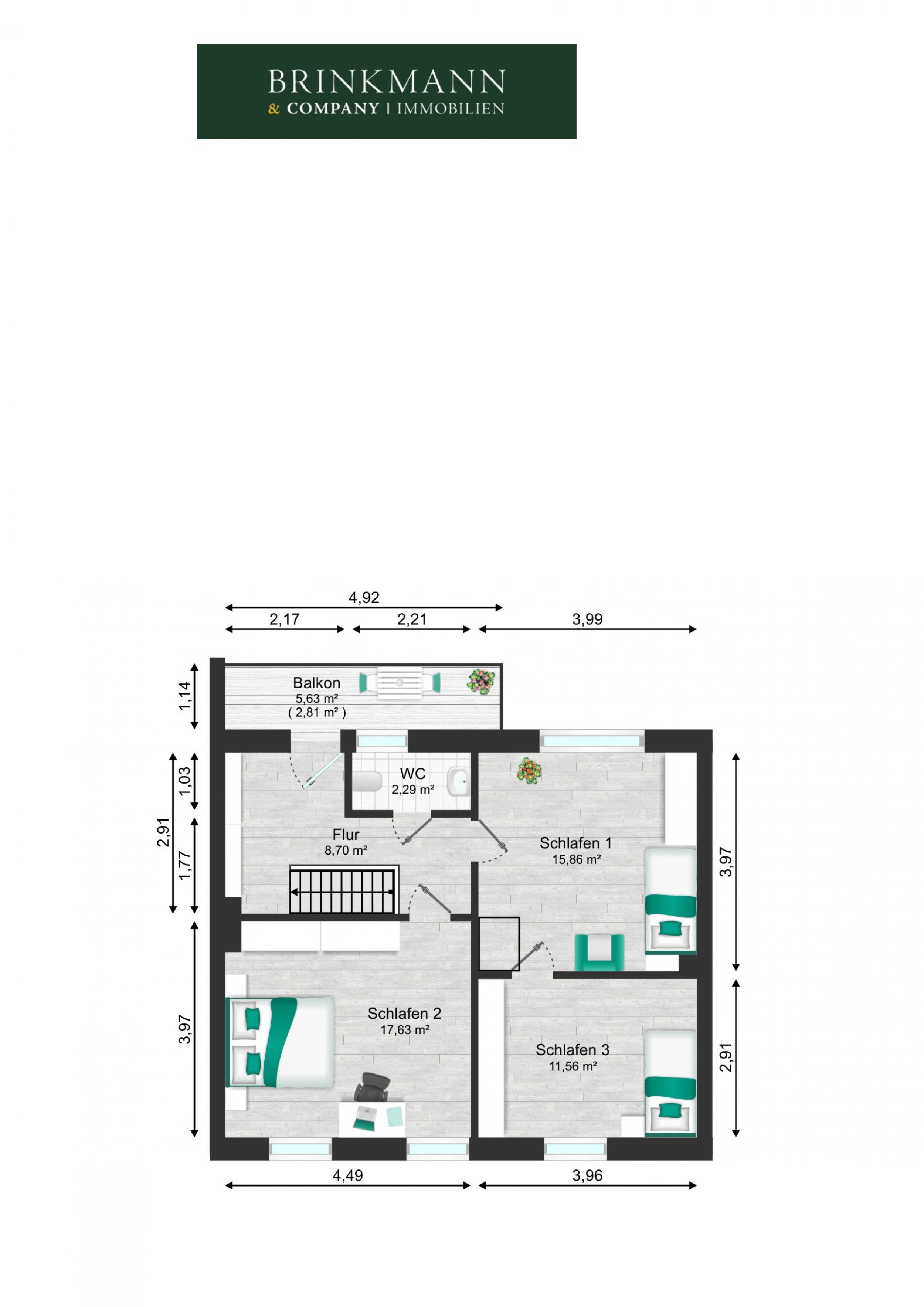 Geestemünde - Top-Renoviertes Reihenmittelhaus in gefragter Lage - Erdgeschoss - Grundriss