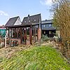 Surheide - Charmante Doppelhaushälfte mit Nebengelass und großem Grundstück - Rückansicht