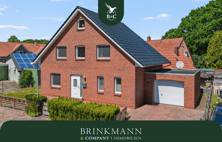 Loxstedt - Modernes KfW-60-Einfamilienhaus mit Erdwärme, Garage und pflegeleichtem Grundstück - Anzeigebild