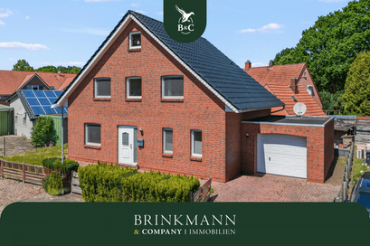 Loxstedt - Modernes KfW-60-Einfamilienhaus mit Erdwärme, Garage und pflegeleichtem Grundstück - Anzeigebild