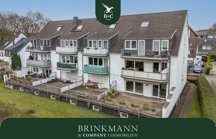 Burglesum - Attraktive Hochparterrewohnung mit großer Sonnenterrasse - Anzeigebild